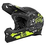 O'NEAL | Mountainbike-Helm | MTB Downhill | Robustes ABS, Ventilationsöffnungen für Luftstrom & Kühlung, ABS Außenschale | Fury Helmet Ride V.22 | Erwachsene | Multi | Größe L