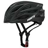 Favoto Fahrradhelm für Erwachsene Radhelm - Fahrrad Helmet Rennradhelm Rollerhelm MTB Helm für Herren Damen mit Abnehmbarer Innenfutter Verstellbar Schwarz L (58-61cm)